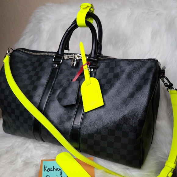 louis vuitton keepall neon